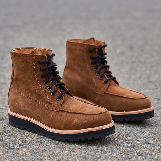 Nomad - Cognac Suede Ft. Vibram Kletterlift Outsoles / Size 9
