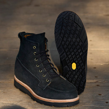 Nomad Heritage - Black Oiled Rough Out Ft Vibram Newporter Outsoles / Preorder December Delivery