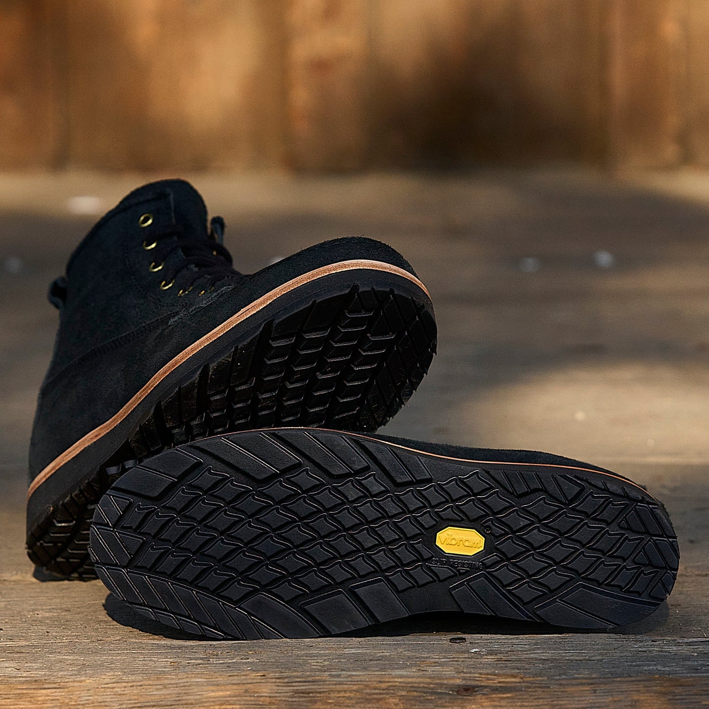 Nomad Heritage - Black Oiled Rough Out Ft Vibram Newporter Outsoles / Preorder December Delivery