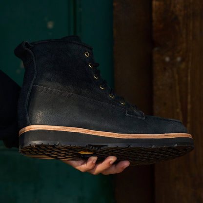 Nomad Heritage - Black Oiled Rough Out Ft Vibram Newporter Outsoles / Preorder December Delivery