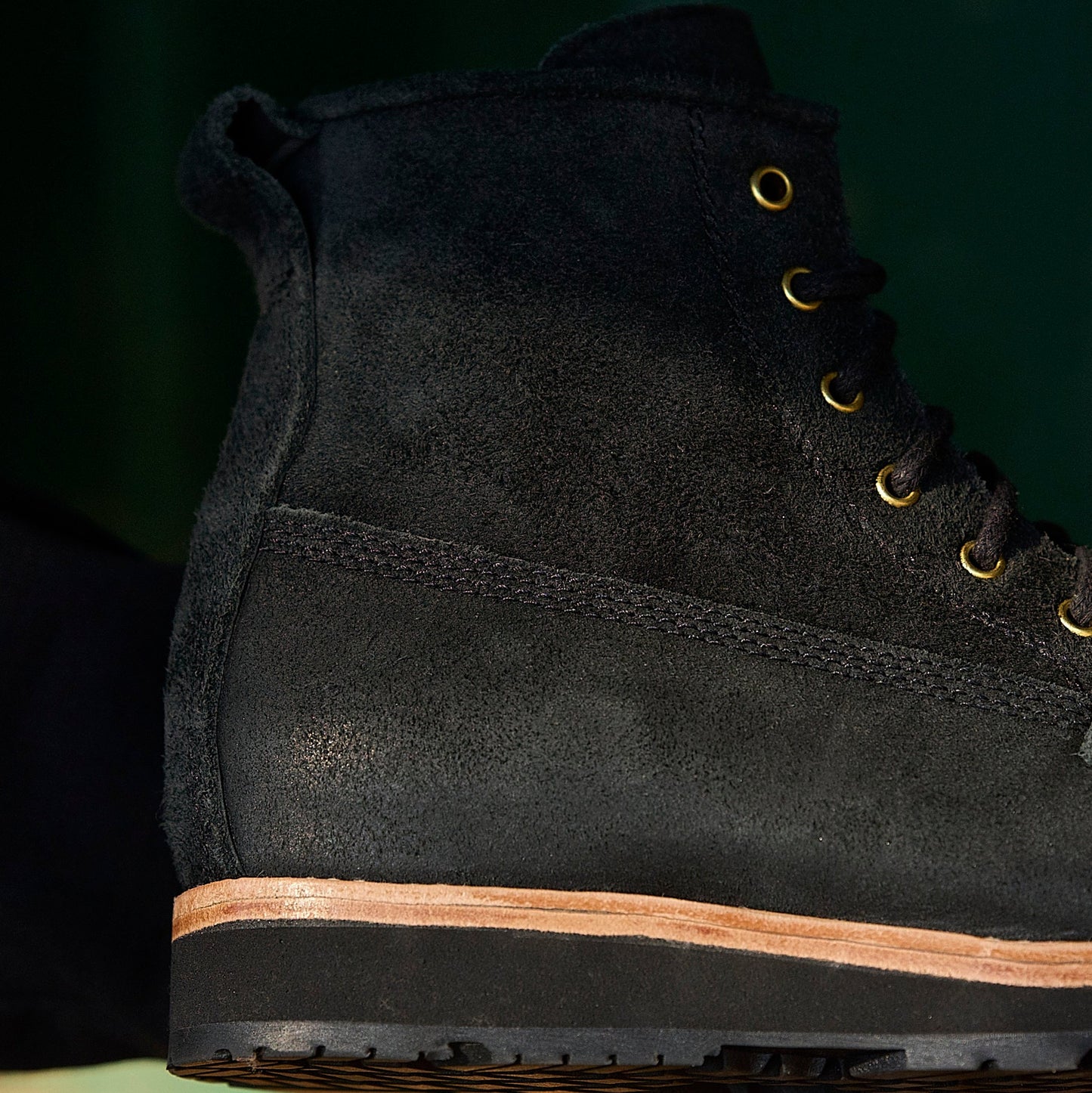 Nomad Heritage - Black Oiled Rough Out Ft Vibram Newporter Outsoles / Preorder December Delivery