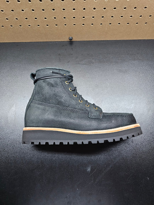 Nomad Heritage Black Rough Out, Leather Laces, Vibram Kletterlift, Size 8