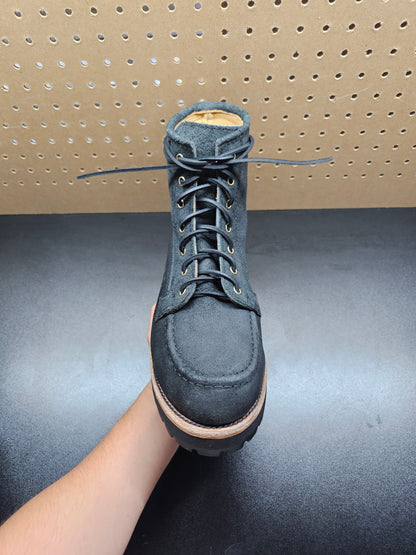 Nomad Heritage, Black Rough Out, Leather Laces, Vibram Kletterlift, Size 12