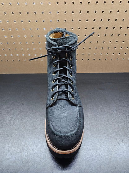 Nomad Heritage, Black Rough Out, Leather Laces, Vibram Kletterlift, Size 12